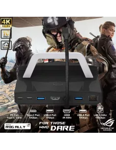 ibroz Dock Station d'Accueil ROG Ally X Universel -  30W Turbo Mode - Design ROG - Multiports et puissance Max 2