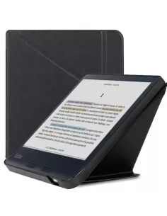 Origami Leather Case KOBO Aura H2O (2nd Edition) - Black | Ibroz