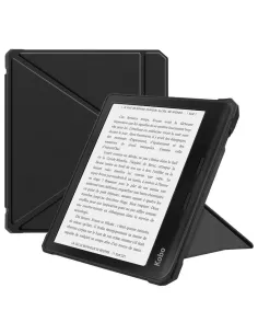 ibroz-Etui cuir Origami KOBO Libra Colour  (2024) - Noir