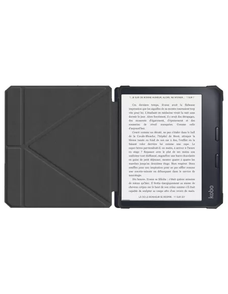 Étui cuir liseuse KOBO Libra 2 : Design Origami avec Veille/Réveil ...