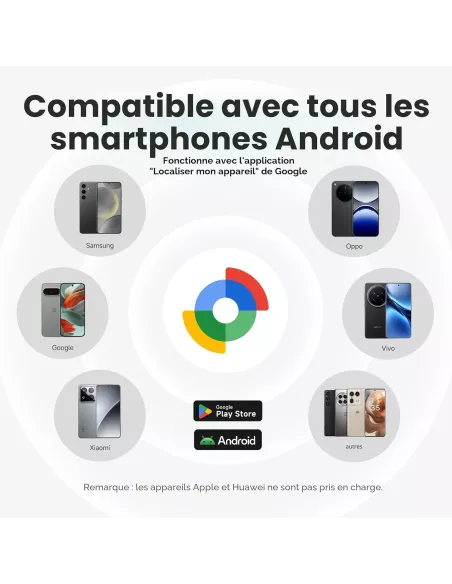 Mili MiTag Duo Localisateur Bluetooth iOS & Android | Tracker d’Objets Officiellement Licencié Apple et Google