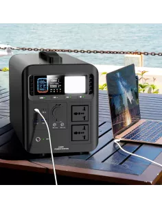 Powerstation Plug-and-Play 1008Wh LiFePO4 1200W | Station d’Alimentation Portable Solaire MPPT & Onde Sinusoïdale Pure