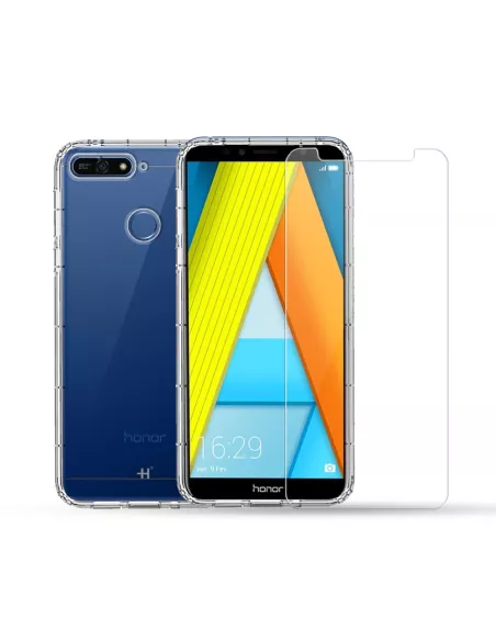 Honor 7A - Shockproof Case + Screen Protector Pack 9H | Ibroz