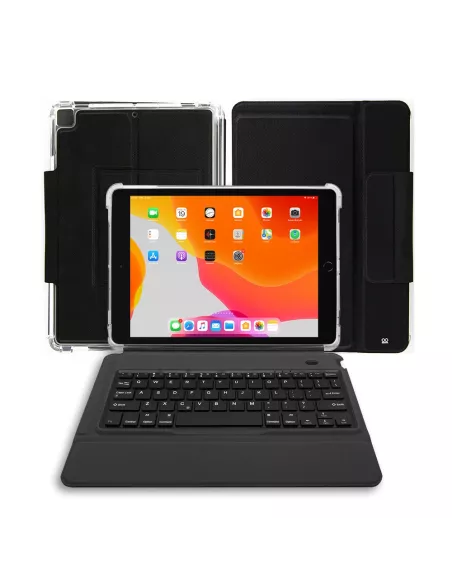 iPad 10.2 Classic - Shockproof Case + QWERTY Smart Keyboard...