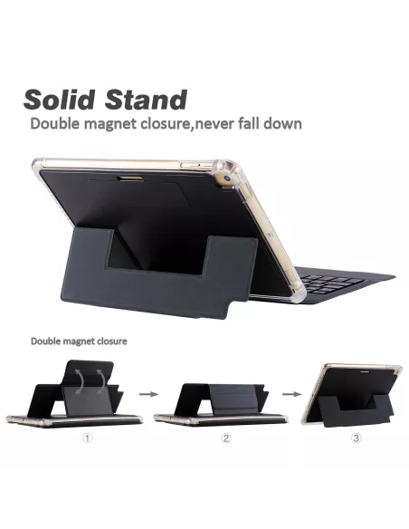 iPad 10.2 Classic Shockproof Case + AZERTY Smart Keyboard |...