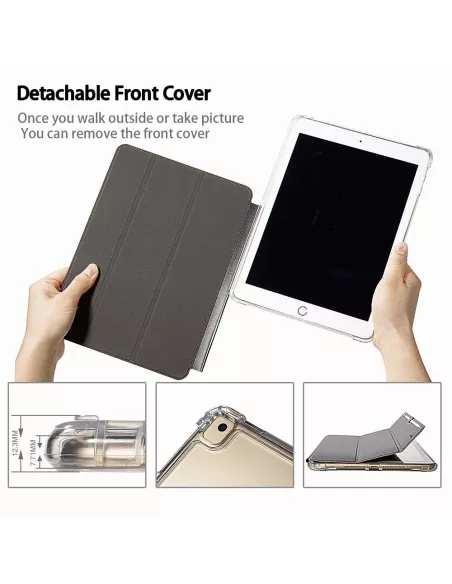 iPad Classic 10. 2" - Shockproof Case + Smart Cover + Black | Ibroz