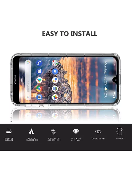 Nokia 4.2 Pack Shockproof Case + Screen Protector 9H | Ibroz