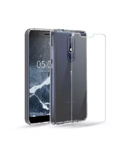 Nokia 5.1 Coque renforcée + Verre trempé 9h | Ibroz 2