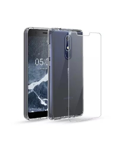 Nokia 5.1 Reinforced shell + 9h tempered glass | Ibroz