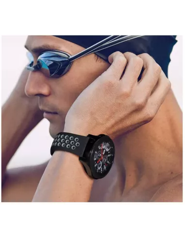 Samsung Watch / Huawei Watch Universal Sport Wristband - Black/White ...