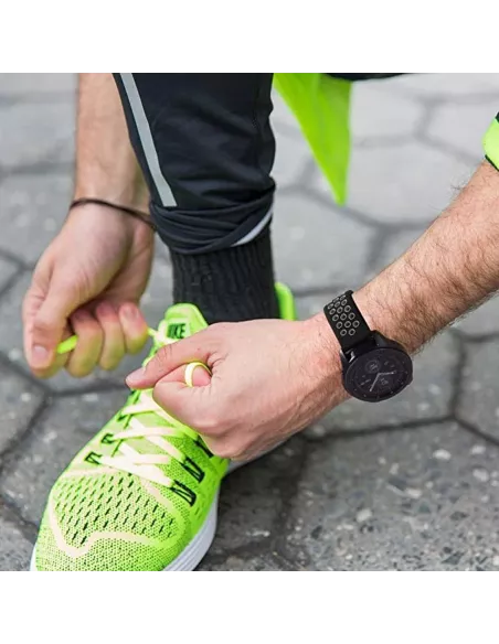 Bracelet Sport Universel Samsung Watch / Huawei Watch - Noir/Blanc ...