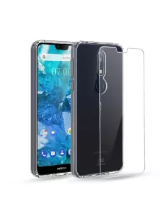 Nokia 7.1 Coque renforcée + Verre trempé 9h | Ibroz 2