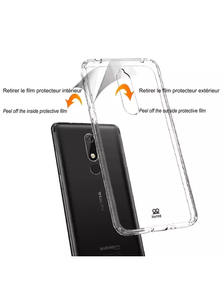 Nokia 5.1 Reinforced shell + 9h tempered glass | Ibroz