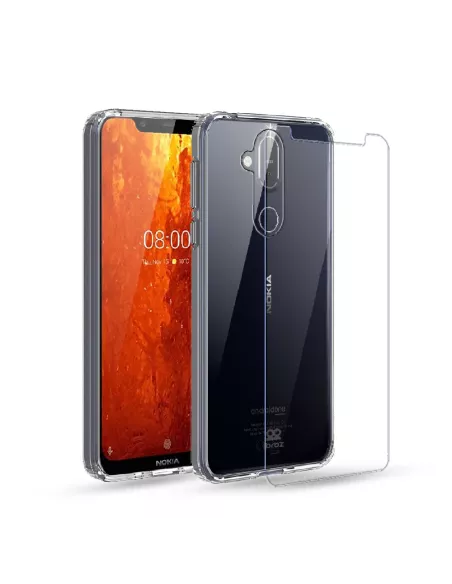 nokia 8.1 back cover transparent