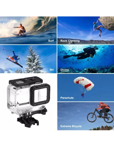 50m Waterproof Dive Housing GoPro Hero 8 + Filters | Ibroz
