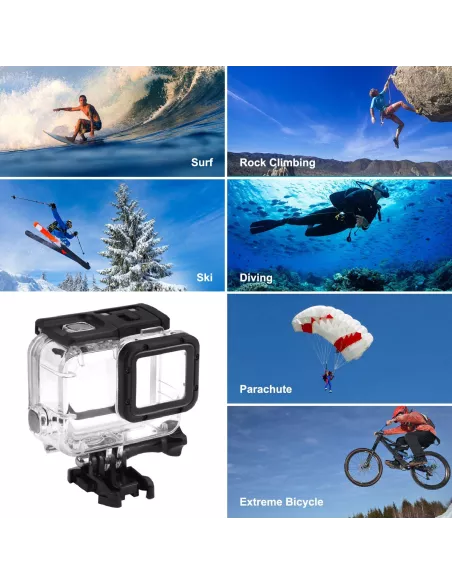 50m Waterproof Dive Housing GoPro Hero 8 + Filters | Ibroz