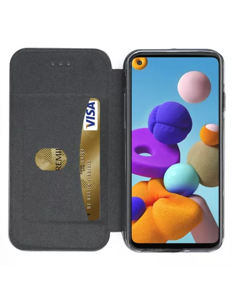 Samsung Galaxy A21s Etui Cuir Folio Clam | Ibroz