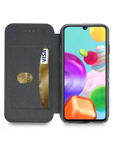Samsung Galaxy A41 Leather Case Folio Clam | Ibroz