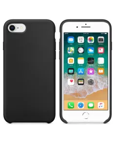 iPhone 7/8/SE Liquid Silicone Soft Touch Case - Black | Ibroz