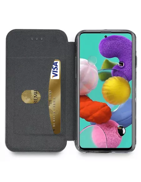 Samsung Galaxy A71 Leather Case Folio Clam | Ibroz