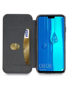 Huawei Y9 2019 Leather folio case CLAM | Ibroz 2