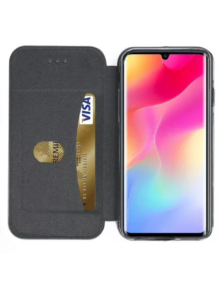 Xiaomi Mi Note 10 Lite Etui Cuir Folio Clam | Ibroz