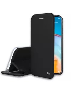 Huawei P40 Lite Etui Cuir Folio Clam - Noir | Ibroz