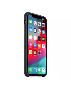 iPhone Xs Liquid Silicone Soft Touch Case - Black | Ibroz 2