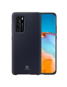 Huawei P40 Coque Liquid Silicone Soft Touch - Noir | Ibroz