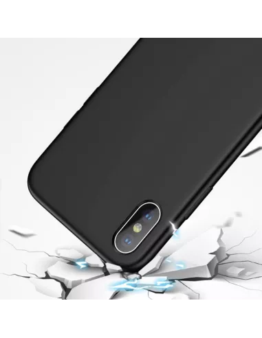 iPhone Xs Liquid Silicone Soft Touch Case - Black | Ibroz