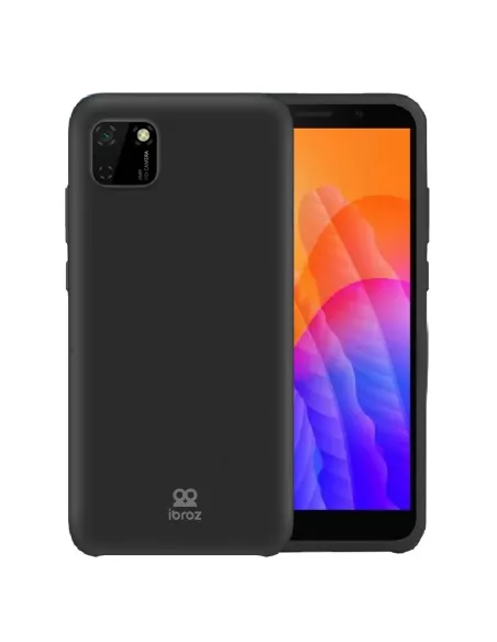 Huawei Y5P (2020) Liquid Silicone Soft Touch Case - Black | Ibroz