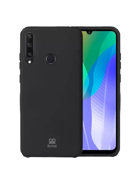 Huawei Y6P (2020) Liquid Silicone Soft Touch Case - Black | Ibroz