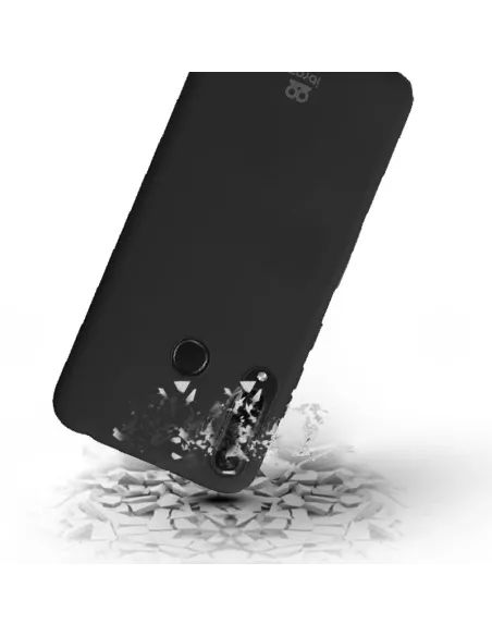 Huawei Y6P (2020) Liquid Silicone Soft Touch Case - Black | Ibroz