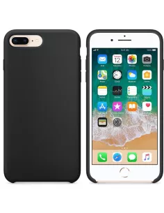 iPhone 7/8 Plus Coque Liquid Silicone Soft Touch - Noir | Ibroz