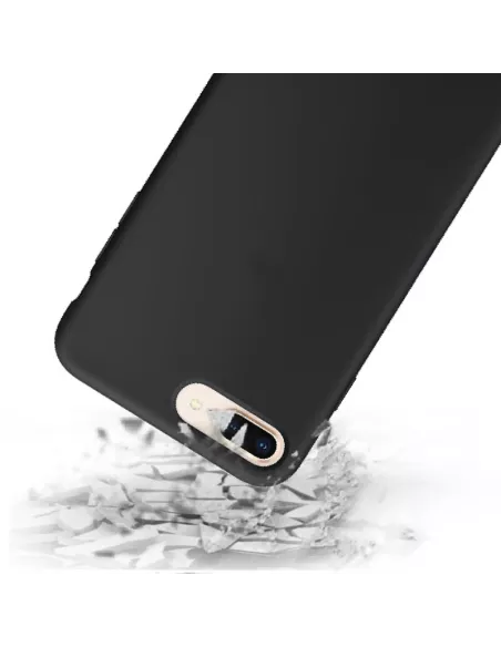 iPhone 7/8 Plus Liquid Silicone Soft Touch Case - Black | Ibroz