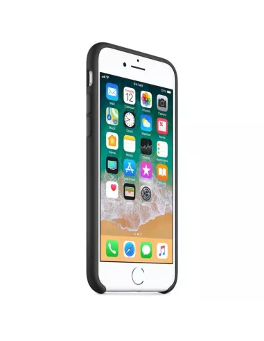 iPhone 7/8 Plus Liquid Silicone Soft Touch Case - Black | Ibroz