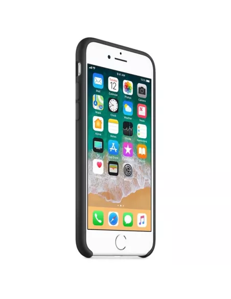 iPhone 7/8 Plus Coque Liquid Silicone Soft Touch - Noir | Ibroz