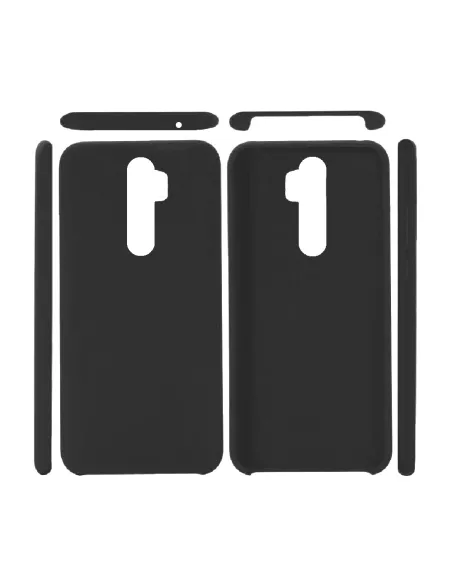 Oppo Reno 2Z Coque Liquid Silicone + Verre Trempé 9H - Noir | Ibroz