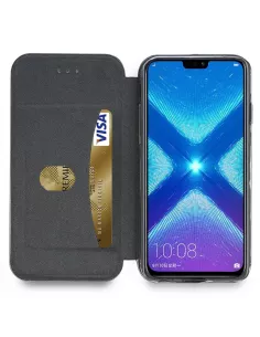 Honor 8X Etui cuir folio CLAM | Ibroz 2