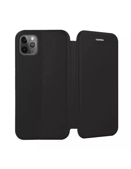 iPhone 11 Pro Max Folio Leather Case + 9" Tempered Glass Screen Protector...