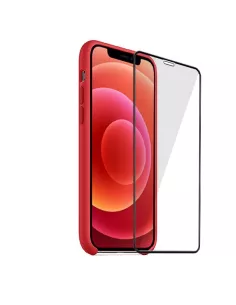 iPhone 12 et 12 Pro Coque Liquid Silicone + Verre trempé - Rouge | ... 2