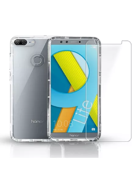 Honor 9 Lite Pack Transparent shockproof case + 9" screen protector...