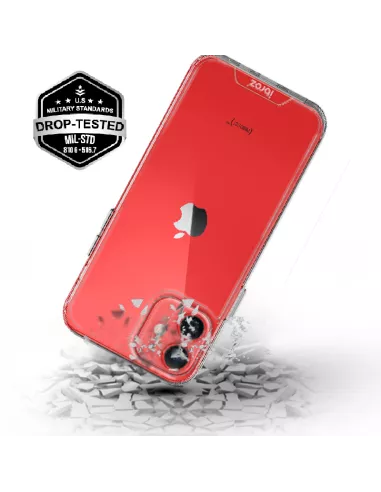 iPhone 12 Cover Space Antichoc Transparente + Verre Trempé 9H | Ibroz