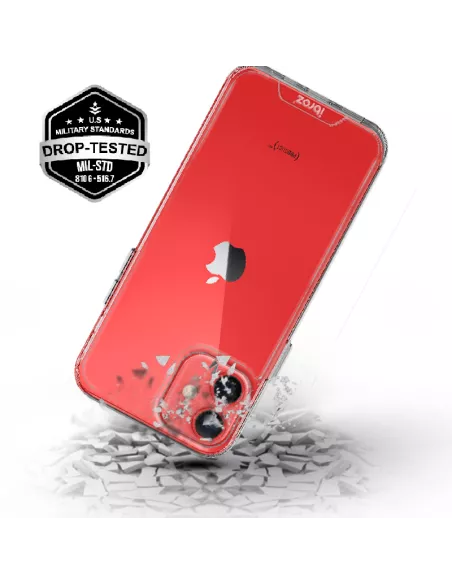 iPhone 12 Cover Space Antichoc Transparente + Verre Trempé 9H | Ibroz