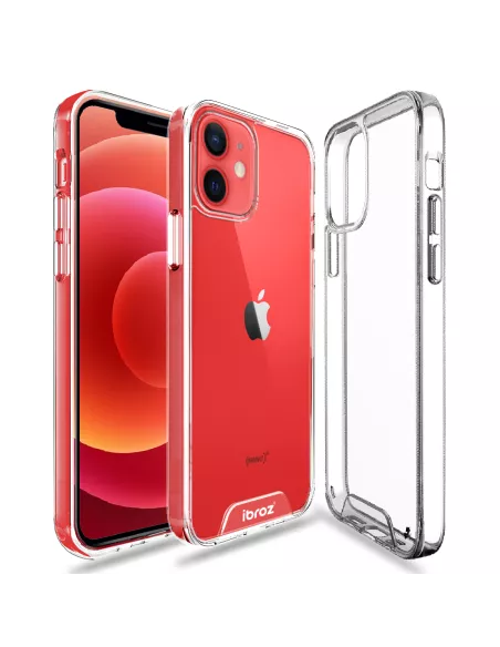 iPhone 12 Cover Space Antichoc Transparente + Verre Trempé 9H | Ibroz
