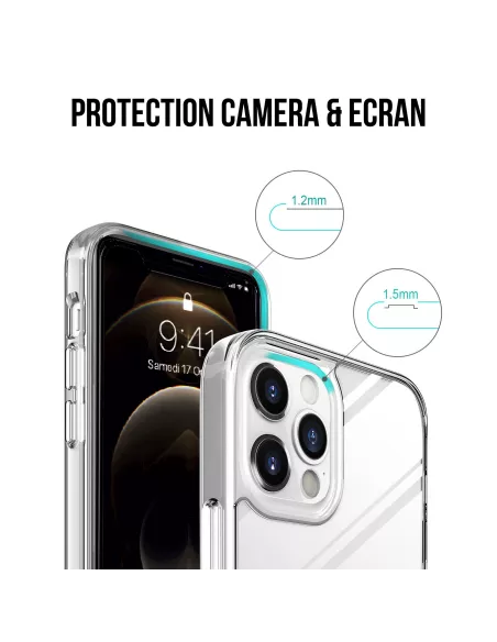 iPhone 12 Pro Coque Space Antichoc Transparente + Verre Trempé 9H |...