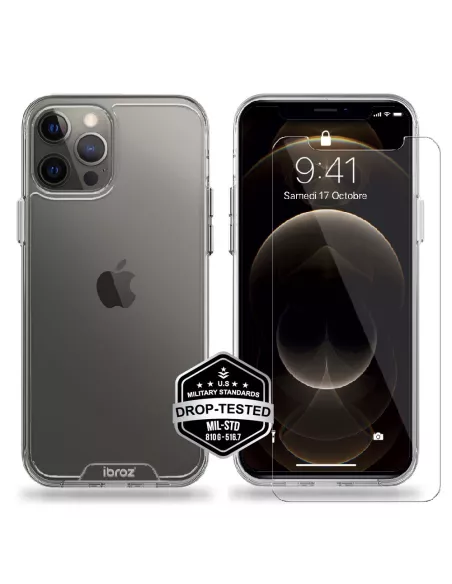 iPhone 12 Pro Coque Space Antichoc Transparente + Verre Trempé 9H |...