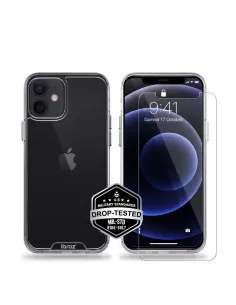 iPhone 12 Mini Case Space Antichoc Transparente + Verre Trempé 9H ...