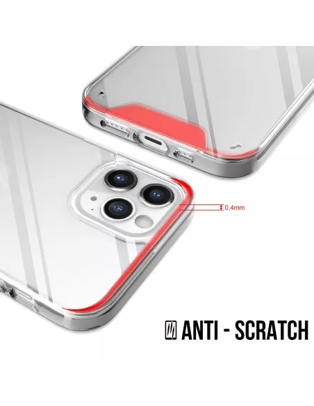 iPhone 11 Pro Max Case Space Shockproof Transparent + Tempered Glass ...