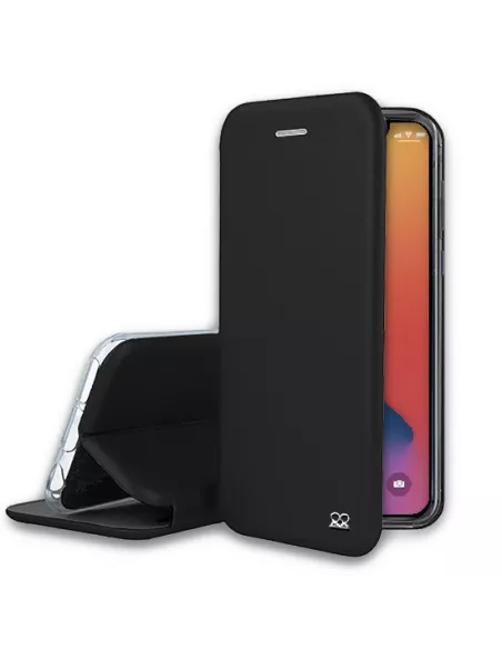 iPhone 12 /12 Pro (6.1") Etui Cuir Folio Clam | Ibroz